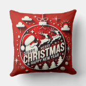 サンタクロースアンドホリデーデコール クッション (裏面)