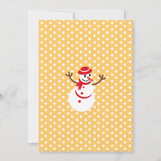 サンタクロースアンドルドルフスケートで滑るファースト誕生日 招待状 (裏面)