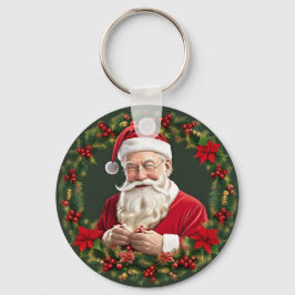 サンタクロースインアフェスティバルリース キーホルダー