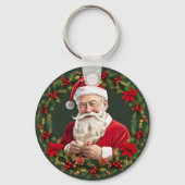 サンタクロースインアフェスティバルリース キーホルダー (裏面)