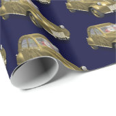 サンタクロースインシトロエン2CV ラッピングペーパー (ロールコーナー)