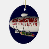 サンタクロースインツェッペリン セラミックオーナメント (右)