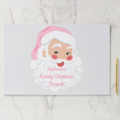 サンタクロースインピンクハットクリスマス紙ランチョンマット ペーパーパッド (インサイチュ)