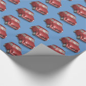 サンタクロースインフィアット500 ラッピングペーパー (角)