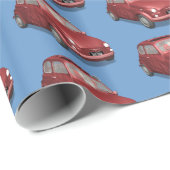 サンタクロースインフィアット500 ラッピングペーパー (ロールコーナー)