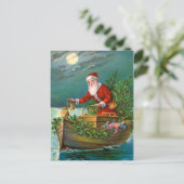 サンタクロースインボート シーズンポストカード (スタンド正面)