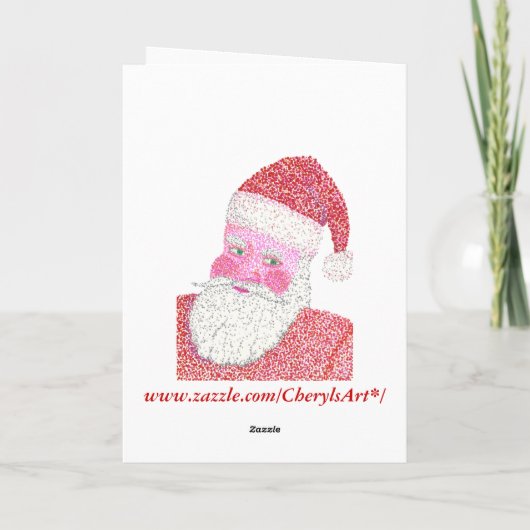 サンタクロースインポインティリズムメリークリスマスカード シーズンカード (裏面)