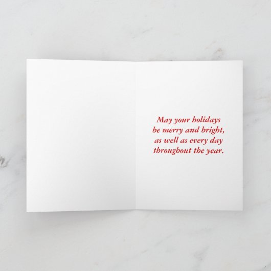 サンタクロースインポインティリズムメリークリスマスカード シーズンカード (内部)