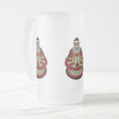 サンタクロースウィズお誕生日ケーキ フロストグラスビールジョッキ (正面左)