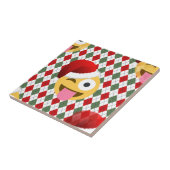 サンタクロースウィンク絵文字 タイル (側面)