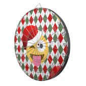 サンタクロースウィンク絵文字 ダーツボード (正面右)