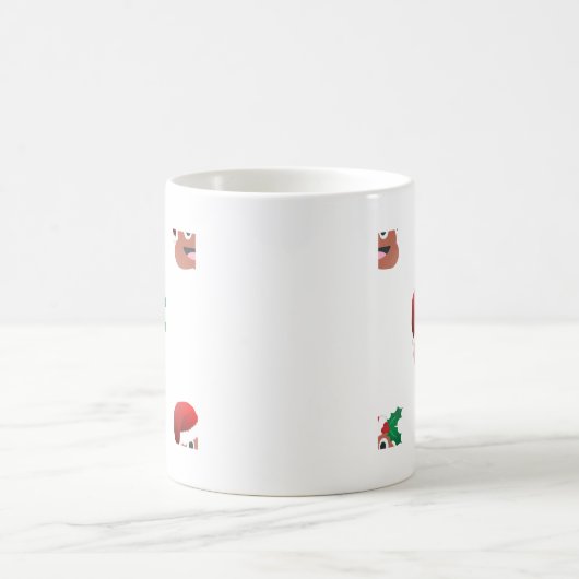 サンタクロースウンチ絵文字 コーヒーマグカップ (中央)