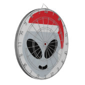 サンタクロースエイリアン絵文字 ダーツボード (正面左)