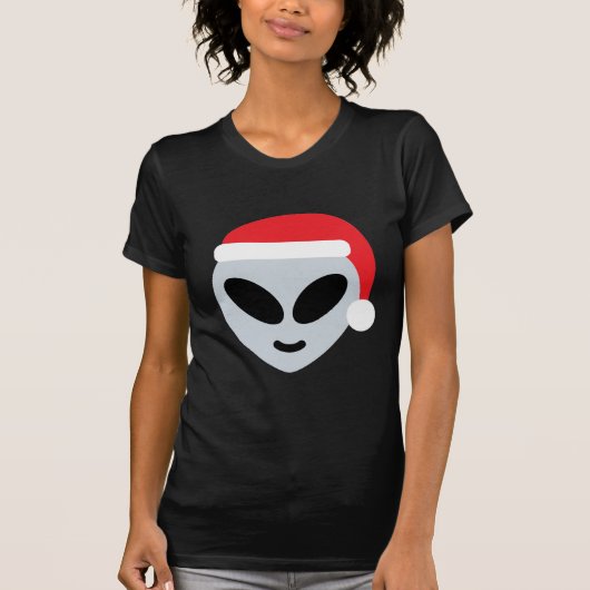サンタクロースエイリアン絵文字 Tシャツ (正面)