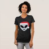 サンタクロースエイリアン絵文字 Tシャツ (正面フル)
