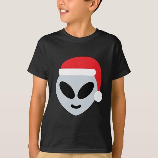 サンタクロースエイリアン絵文字 Tシャツ (正面)