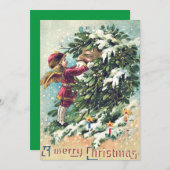 サンタクロースエンジェルケルビミスタントー 招待状 (正面/裏面)