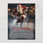 サンタクロースオンアイス ポストカード (正面)