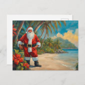 サンタクロースオントロピカルビーチ シーズンポストカード (正面/裏面)