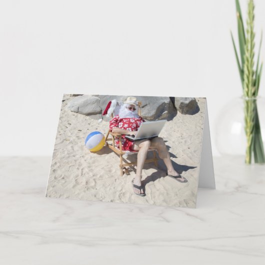 サンタクロースオンバケーションアットビーチ シーズンカード (正面)