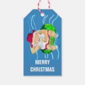 サンタクロースオンホリデーズギフトラベル ギフトタグ (正面)