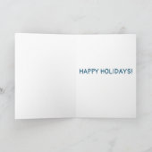 サンタクロースオンマジカルマッシュルームカスタムクリスマス カード (内部)