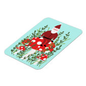 サンタクロースオンマジカルマッシュルームクリスマス マグネット (左側)