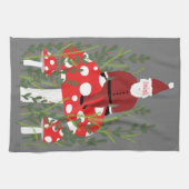 サンタクロースオンマジカルマッシュルーム キッチンタオル (横)