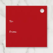 サンタクロースオンルーフメッセージカード フェイバータグ (裏面)