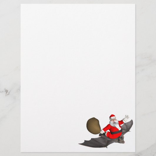 サンタクロースオン飛んでいるこうもり (正面)