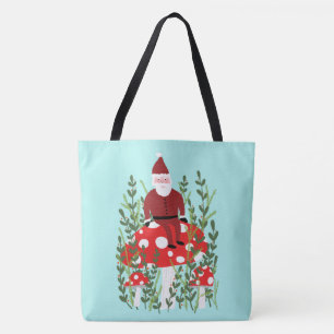 サンタクロースオン魔法キノコクリスマス トートバッグ