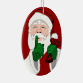 サンタクロースオーナメントサンタクリスマスデコレーション セラミックオーナメント (右)