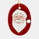 サンタクロースオーナメントサンタクリスマスデコレーション セラミックオーナメント (裏面)