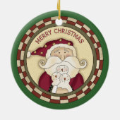 サンタクロースオーナメント セラミックオーナメント (裏面)