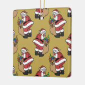 サンタクロースオーナメント セラミックオーナメント (左)