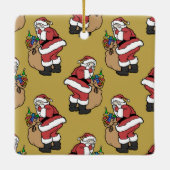 サンタクロースオーナメント セラミックオーナメント (裏面)