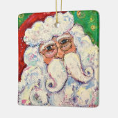 サンタクロースオーナメント セラミックオーナメント (左)