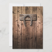 サンタクロースカウボーイアート 招待状 (裏面)