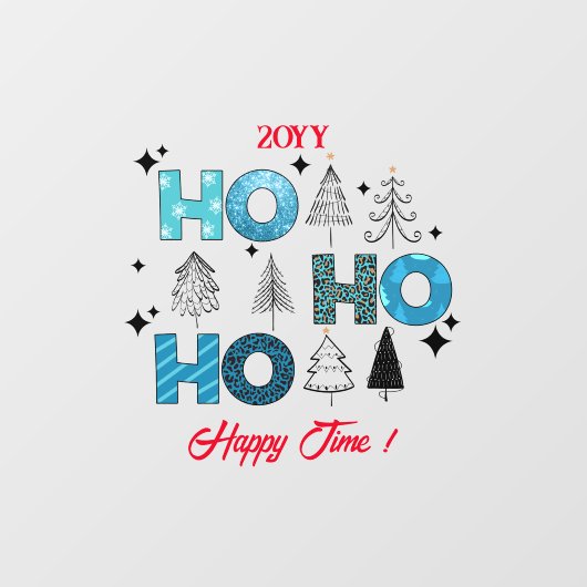 サンタクロースカスタマイズ ウィンドウサイン (シート)