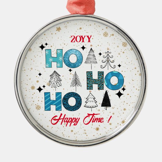 サンタクロースカスタマイズ メタルオーナメント (正面)