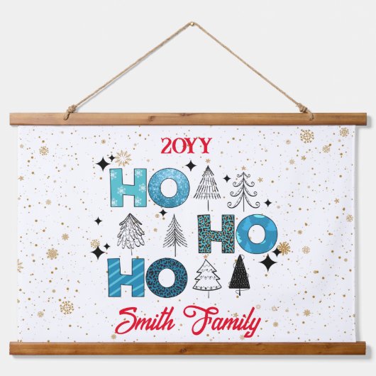 サンタクロースカスタマイズ 吊り下げ型タペストリー (正面)