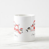 サンタクロースカッコいいクリスマス コーヒーマグカップ (中央)