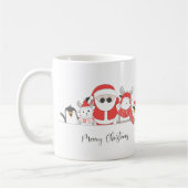 サンタクロースカッコいいクリスマス コーヒーマグカップ (左)