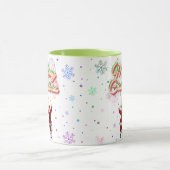 サンタクロースカラフルクリスマスマグ マグカップ (中央)