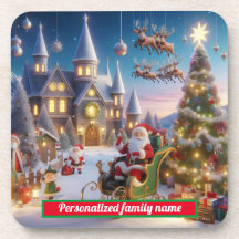 サンタクロースカラフルクリスマス