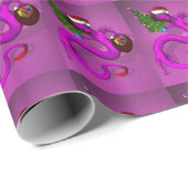 サンタクロースガーリーピンクドラゴン ラッピングペーパー (ロールコーナー)