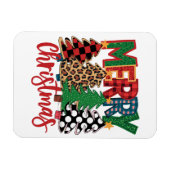 サンタクロースガール冷蔵庫磁気ステッカー マグネット (横)