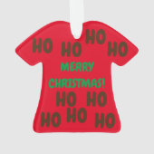 サンタクロースキスをするを見た！ オーナメント (裏面)