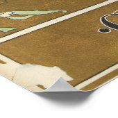 サンタクロースキスをするママ1905年ポスター ポスター (角)