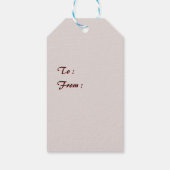 サンタクロースギフトラベル ギフトタグ (裏面)